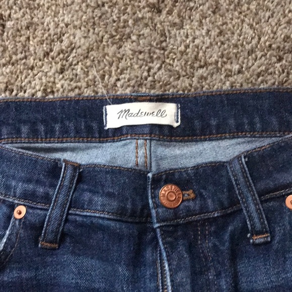 Cropped Madewell jeans with raw hem - Picture 2 of 3